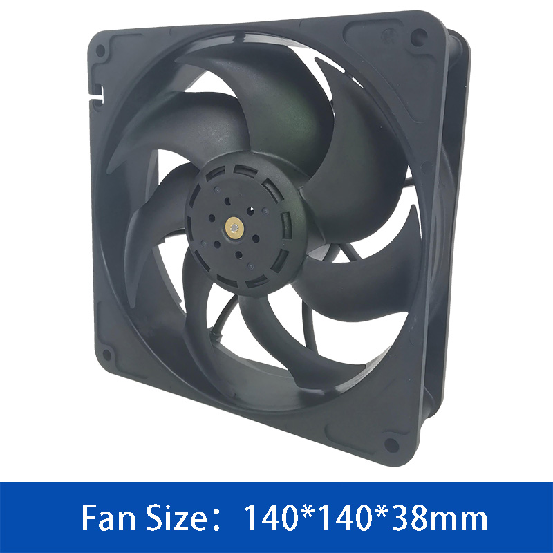 JENTECH JC14038B24UC2-C460 140mm DC Axial Fan | 24V PWM+FG Cooling Fan